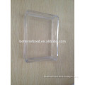 hand pressed square clear glass plate